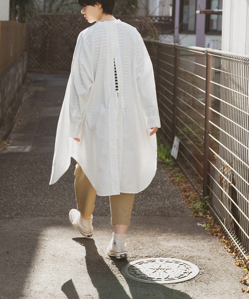 note et silence （ノートエシロンス）の「◇【AMB100貨】タイプライター バックスリットシャツ（シャツ/ブラウス・レディース・ホワイト・FREE）」の18枚目の写真