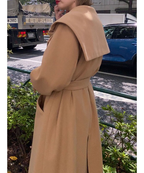 jouetie（ジュエティ）の「セーラーカラーコート（チェスターコート・レディース・ベージュ/ネイビー/レッド・MEDIUM）」の7枚目の写真