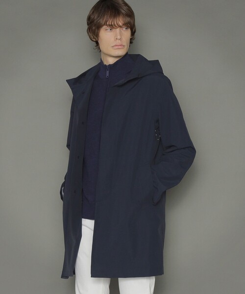 MACKINTOSH LONDON（マッキントッシュ ロンドン）の「【DUNKELD HOOD ML】テクニカルフーデッドコート（その他アウター・メンズ・ライトベージュ/ネイビー・40/38/42/36）」の2枚目の写真