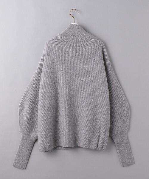 BATONER(バトナー)の「<BATONER(バトナー)>ハイネック チュニックニット(ニット/セーター・レディース・グレー/オリーブ・1)」の13枚目の写真