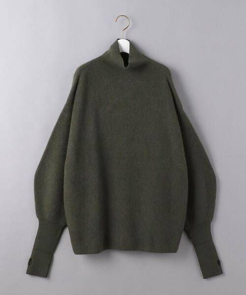 BATONER(バトナー)の「<BATONER(バトナー)>ハイネック チュニックニット(ニット/セーター・レディース・グレー/オリーブ・1)」の19枚目の写真