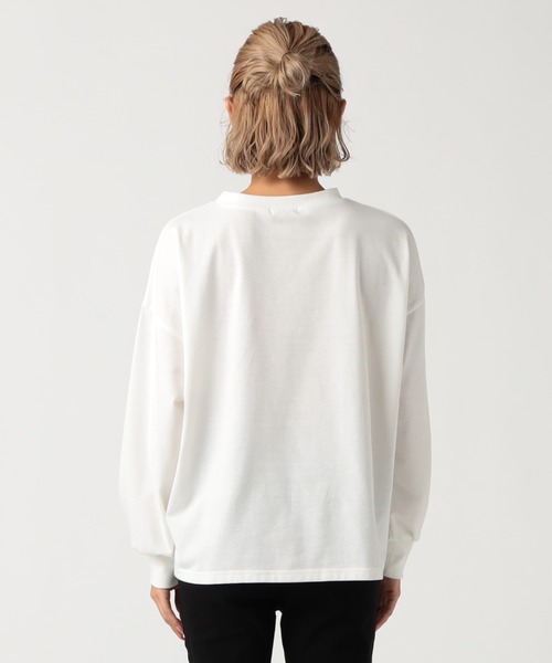 CECIL McBEE（セシルマクビー）の「アニマルロゴプリントトップス（Tシャツ/カットソー・レディース・ブラック/オフホワイト・MEDIUM）」の7枚目の写真