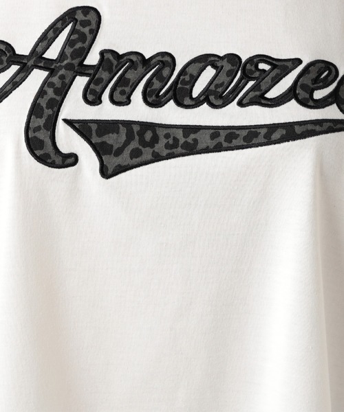 CECIL McBEE（セシルマクビー）の「アニマルロゴプリントトップス（Tシャツ/カットソー・レディース・ブラック/オフホワイト・MEDIUM）」の12枚目の写真