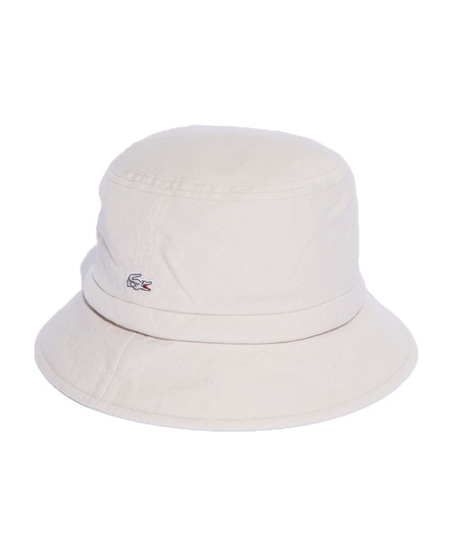 LACOSTE(ラコステ)の「LACOSTE/ラコステ 無地バケットハット ユニセックス(ハット・メンズ・ベージュ/レッド・FREE)」の12枚目の写真