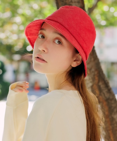 LACOSTE(ラコステ)の「LACOSTE/ラコステ 無地バケットハット ユニセックス(ハット・メンズ・ベージュ/レッド・FREE)」の18枚目の写真