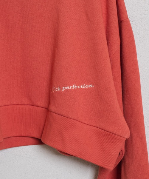 Kastane（カスタネ）の「【コラボアイテム】Yuri Hanamori コラボ クロップドスェット（スウェット・レディース・オレンジ・FREE）」の11枚目の写真