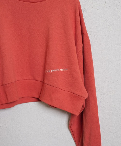 Kastane（カスタネ）の「【コラボアイテム】Yuri Hanamori コラボ クロップドスェット（スウェット・レディース・オレンジ・FREE）」の5枚目の写真