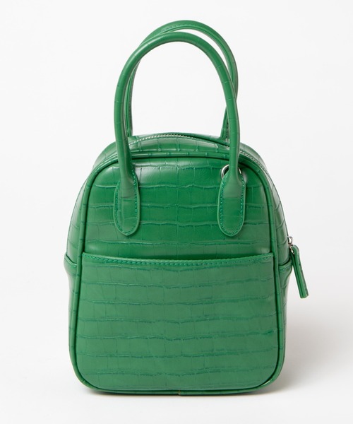 WEGO(ウィゴー)の「WEGO/台形ボストンショルダーバッグ(ショルダーバッグ・レディース・ブラウン/その他1/グリーン/ブラック/オフホワイト・FREE)」の8枚目の写真