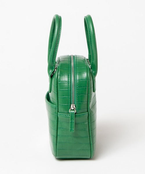 WEGO(ウィゴー)の「WEGO/台形ボストンショルダーバッグ(ショルダーバッグ・レディース・ブラウン/その他1/グリーン/ブラック/オフホワイト・FREE)」の9枚目の写真