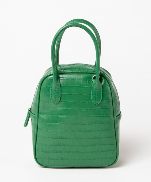 WEGO(ウィゴー)の「WEGO/台形ボストンショルダーバッグ(ショルダーバッグ・レディース・ブラウン/その他1/グリーン/ブラック/オフホワイト・FREE)」の10枚目の写真