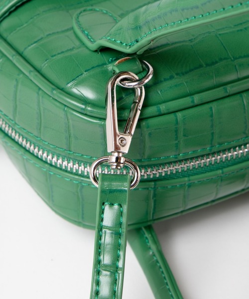 WEGO(ウィゴー)の「WEGO/台形ボストンショルダーバッグ(ショルダーバッグ・レディース・ブラウン/その他1/グリーン/ブラック/オフホワイト・FREE)」の13枚目の写真