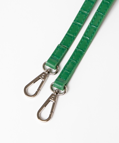 WEGO(ウィゴー)の「WEGO/台形ボストンショルダーバッグ(ショルダーバッグ・レディース・ブラウン/その他1/グリーン/ブラック/オフホワイト・FREE)」の16枚目の写真