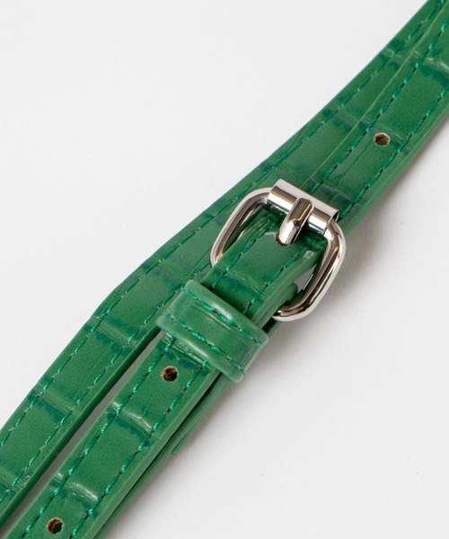 WEGO(ウィゴー)の「WEGO/台形ボストンショルダーバッグ(ショルダーバッグ・レディース・ブラウン/その他1/グリーン/ブラック/オフホワイト・FREE)」の17枚目の写真