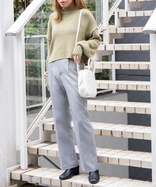 WEGO(ウィゴー)の「WEGO/台形ボストンショルダーバッグ(ショルダーバッグ・レディース・ブラウン/その他1/グリーン/ブラック/オフホワイト・FREE)」の19枚目の写真