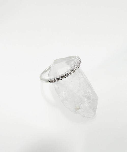 SIGNAL（シグナル）の「【SIGNAL/ シグナル】Half Eternity Ring　/ ハーフエタニティーリング（リング・レディース・シルバー/ゴールド・#11）」の2枚目の写真