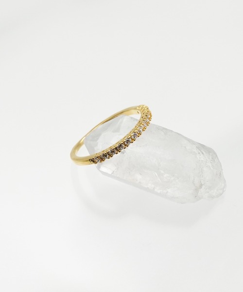 SIGNAL（シグナル）の「【SIGNAL/ シグナル】Half Eternity Ring　/ ハーフエタニティーリング（リング・レディース・シルバー/ゴールド・#11）」の4枚目の写真