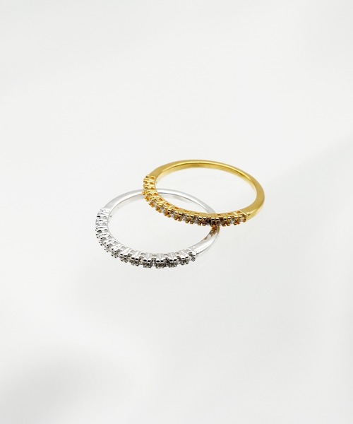 SIGNAL（シグナル）の「【SIGNAL/ シグナル】Half Eternity Ring　/ ハーフエタニティーリング（リング・レディース・シルバー/ゴールド・#11）」の5枚目の写真