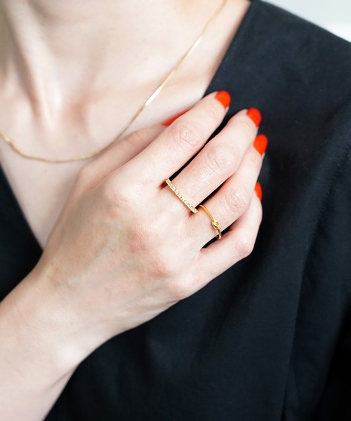 SIGNAL（シグナル）の「【SIGNAL/ シグナル】Half Eternity Ring　/ ハーフエタニティーリング（リング・レディース・シルバー/ゴールド・#11）」の7枚目の写真