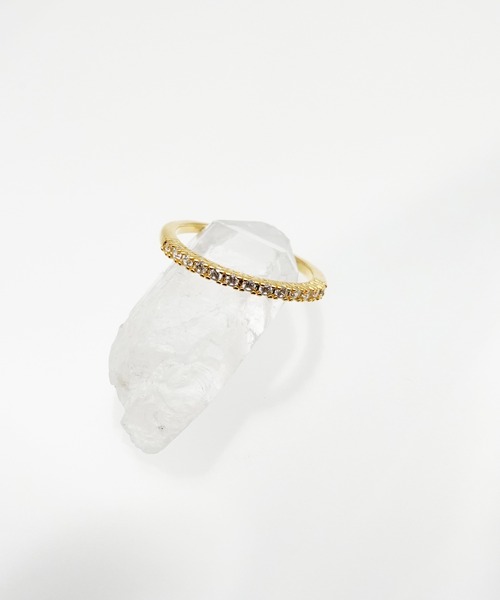 SIGNAL（シグナル）の「【SIGNAL/ シグナル】Half Eternity Ring　/ ハーフエタニティーリング（リング・レディース・シルバー/ゴールド・#11）」の8枚目の写真