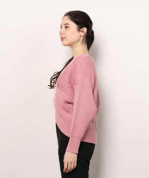 GALENA（ガレナ）の「【GALENA/ガレナ】クロス編みニット（ニット/セーター・レディース・ライトピンク/ホワイト/ライトブルー/ブラック・FREE）」の12枚目の写真