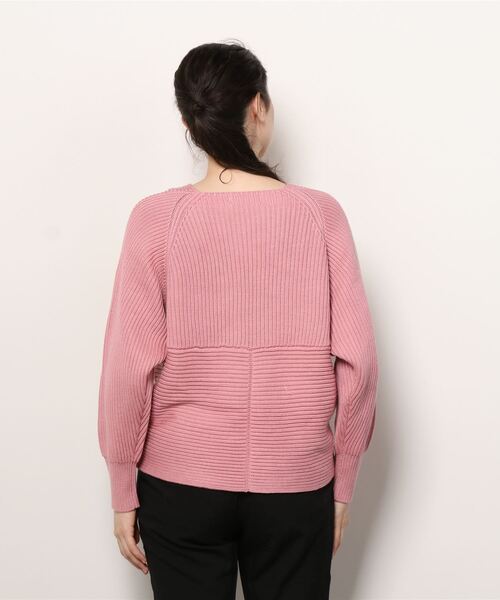 GALENA（ガレナ）の「【GALENA/ガレナ】クロス編みニット（ニット/セーター・レディース・ライトピンク/ホワイト/ライトブルー/ブラック・FREE）」の13枚目の写真