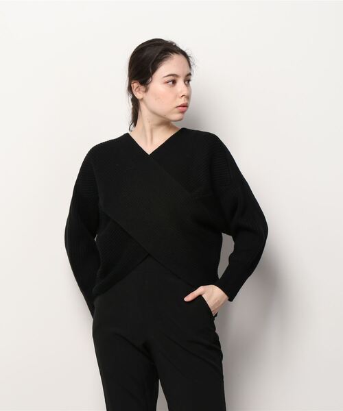 GALENA（ガレナ）の「【GALENA/ガレナ】クロス編みニット（ニット/セーター・レディース・ライトピンク/ホワイト/ライトブルー/ブラック・FREE）」の14枚目の写真