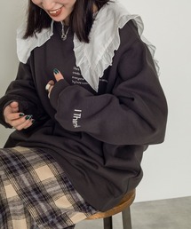 w closet | ロゴ刺繍ビッグプルオーバー(スウェット)