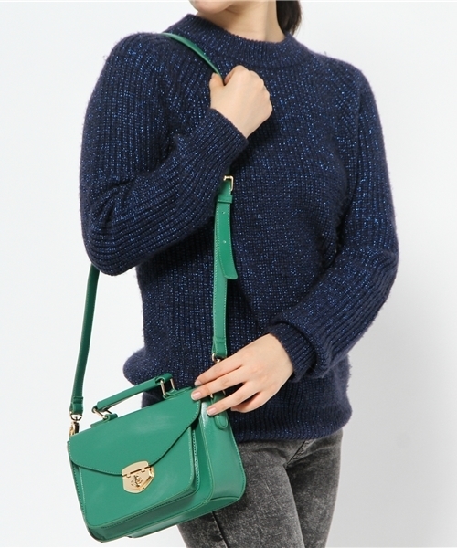 OUTLET（アウトレット）の「【Ciaopanic】フラップヒネリ2WAYショルダー（ショルダーバッグ・レディース・グリーン/ネイビー/ピンク・0）」の7枚目の写真