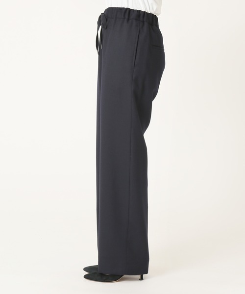 FRAMeWORKフレームワークのウールイージーパンツネイビーサイズ40