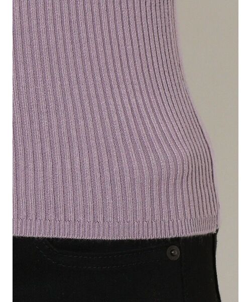 EMODA（エモダ）の「オーバーカラーデコルテニット（ニット/セーター・レディース・ブラック/パープル/グレー/ライム・FREE）」の10枚目の写真