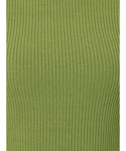 EMODA（エモダ）の「オーバーカラーデコルテニット（ニット/セーター・レディース・ブラック/パープル/グレー/ライム・FREE）」の6枚目の写真