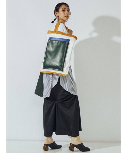 UN3D.（アンスリード）の「ビッグポケットトートバッグ（トートバッグ・レディース・ホワイト/ブラック/ブラウン/グリーン・FREE）」の12枚目の写真