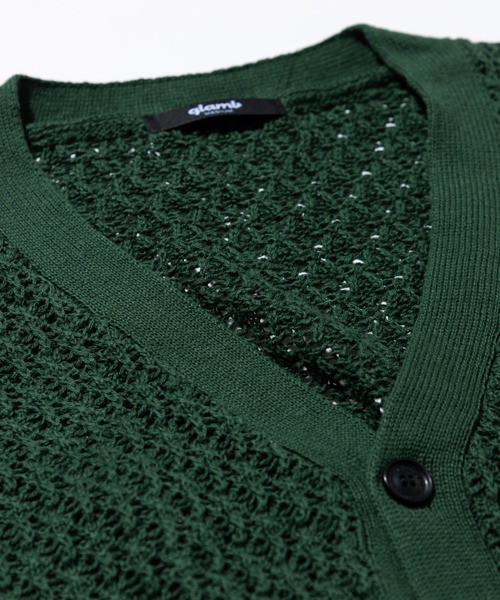 glamb（グラム）の「Openwork Cardgian / オープンワークカーディガン（カーディガン/ボレロ・メンズ・ブラック/グリーン/イエロー・L/M/S）」の12枚目の写真