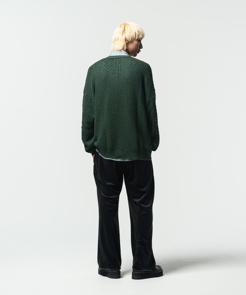 glamb（グラム）の「Openwork Cardgian / オープンワークカーディガン（カーディガン/ボレロ・メンズ・ブラック/グリーン/イエロー・L/M/S）」の13枚目の写真