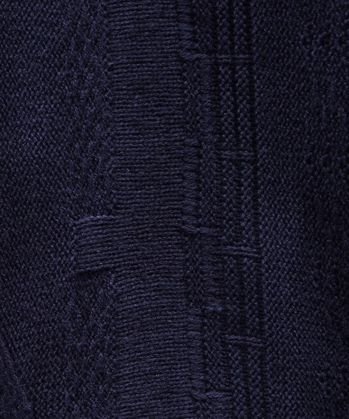 Confirm(コンファーム)の「ヴィンテージライク レトロジャガードストライプ柄 ビッグシルエット 3Dニットプルオーバー 【Confirm】(ニット/セーター・メンズ・ブラック/ボルドー/モカ/ナチュラル/ブルー系その他/ホワイト系その他/ブラック系その他・M/L)」の21枚目の写真