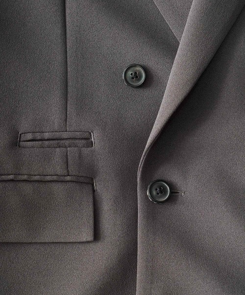 SHAREEF（シャリーフ）の「GEORGETTE DOUBLE JK（テーラードジャケット・メンズ・ブラック/グリーン/チャコール・1/2）」の14枚目の写真