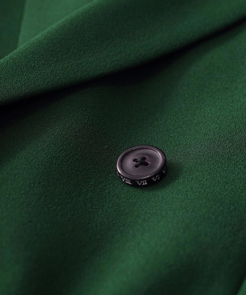 SHAREEF（シャリーフ）の「GEORGETTE DOUBLE JK（テーラードジャケット・メンズ・ブラック/グリーン/チャコール・1/2）」の21枚目の写真