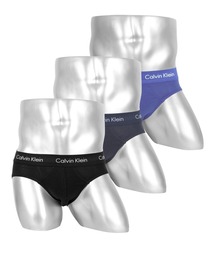 Calvin Klein（カルバン・クライン）の「【3枚組セット】Calvin Klein Underwear カルバンクライン コットン ストレッチ メンズ ブリーフ 男性 下着 アンダーウェア 無地 ロゴ 3枚組（ブリーフ・メンズ）」