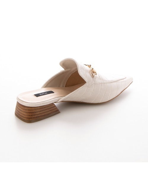 EVOL by Cream（イーボルバイクリーム）の「ZOZOTOWN限定【EVOL】EVOL by Cream ビットローファーミュール AS30463（ローファー・レディース・アイボリー/ホワイト/ブラック・L/S/LL/M）」の16枚目の写真