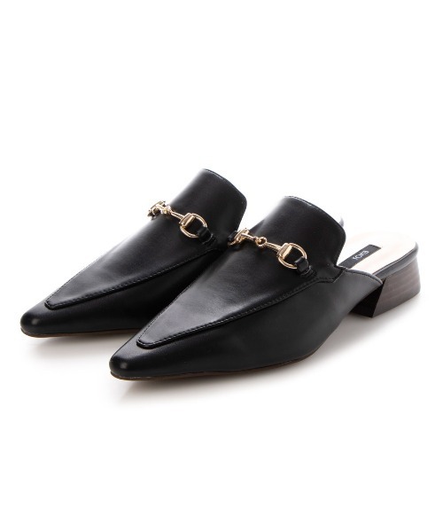 EVOL by Cream（イーボルバイクリーム）の「ZOZOTOWN限定【EVOL】EVOL by Cream ビットローファーミュール AS30463（ローファー・レディース・アイボリー/ホワイト/ブラック・L/S/LL/M）」の4枚目の写真