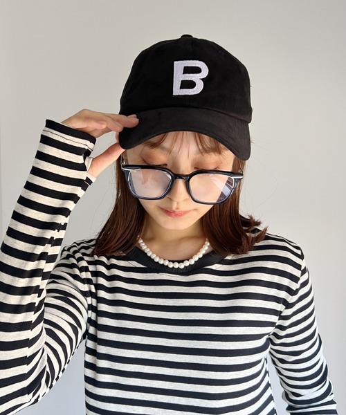 at12:03(アットイチニーゼロサン)の「指穴ボーダーカットソー(Tシャツ/カットソー・レディース・ブラック/グリーン・FREE)」の7枚目の写真