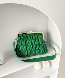 moment+（モーメントプラス）の「フェイクレザーシャーリング がま口 2WAYショルダーバッグ（ショルダーバッグ）」