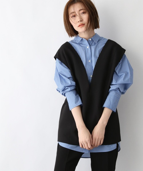 【セットアップ対応】Poバックシャンベスト A part by（アパートバイ）の「セットアップ対応／Poバックシャン