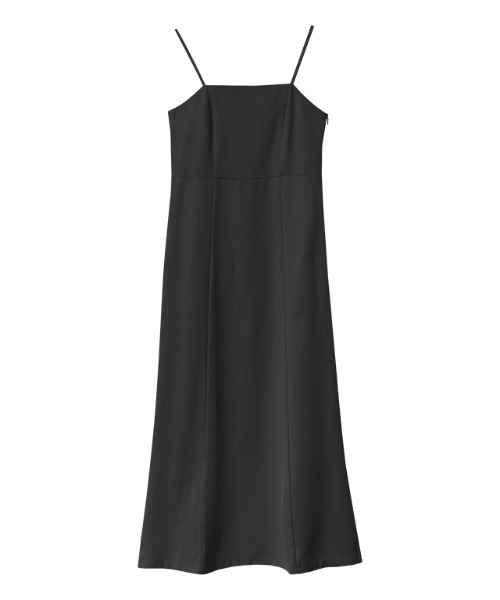 Pierrot（ピエロ）の「ツイルキャミワンピース（ワンピース・レディース・ブラック/杢グレー/ベージュ/ブラウン/グリーン・M/L/PM）」の10枚目の写真