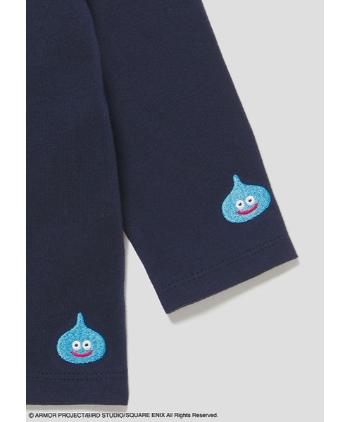 Design Tshirts Store graniph（デザイン　ティーシャツ　ストア　グラニフ）の「ドラゴンクエスト　DQ+g　キッズロングスリーブTシャツ　キングスライム（Tシャツ/カットソー・キッズ・ネイビー・90）」の10枚目の写真