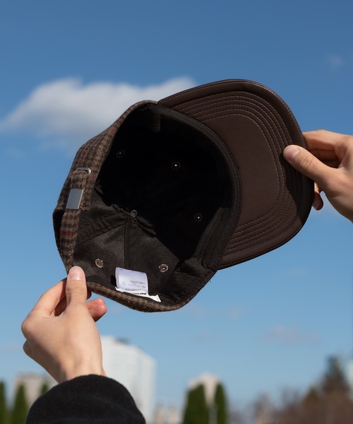Perushu（ペルーシュ）の「レトロチェックキャップ（キャップ・メンズ・ダークブラウン/グレー/グリーン・FREE）」の15枚目の写真
