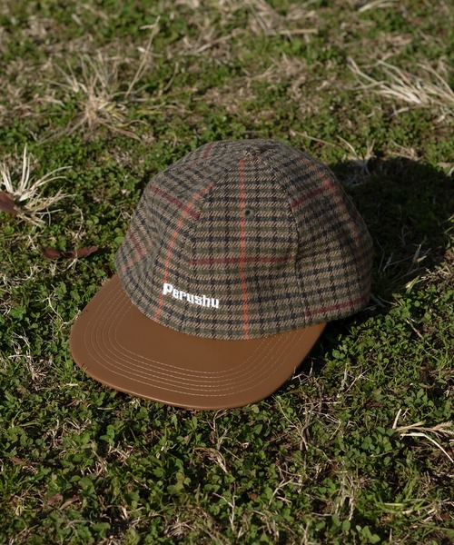 Perushu（ペルーシュ）の「レトロチェックキャップ（キャップ・メンズ・ダークブラウン/グレー/グリーン・FREE）」の16枚目の写真