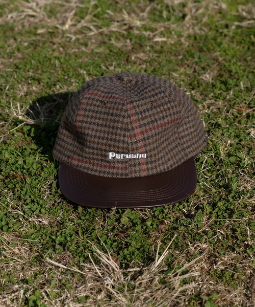 Perushu（ペルーシュ）の「レトロチェックキャップ（キャップ・メンズ・ダークブラウン/グレー/グリーン・FREE）」の9枚目の写真