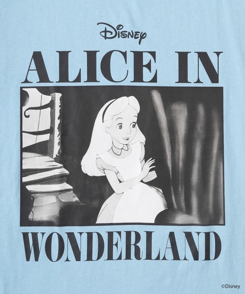 Disney(ディズニー)の「【Disney/ディズニー】ALICE IN WONDERLAND フォトプリントロンT/長袖Tシャツ(Tシャツ/カットソー・レディース・ホワイト/ブラック/ライトブルー・M/L)」の11枚目の写真