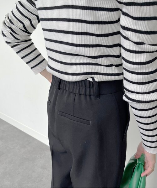 UNTITLED（アンタイトル）の「◆ウール混サテン ワイドパンツ【洗える】（その他パンツ・レディース・ブラック/ベージュ・44/46/48/42/00/01/02/03/04）」の18枚目の写真